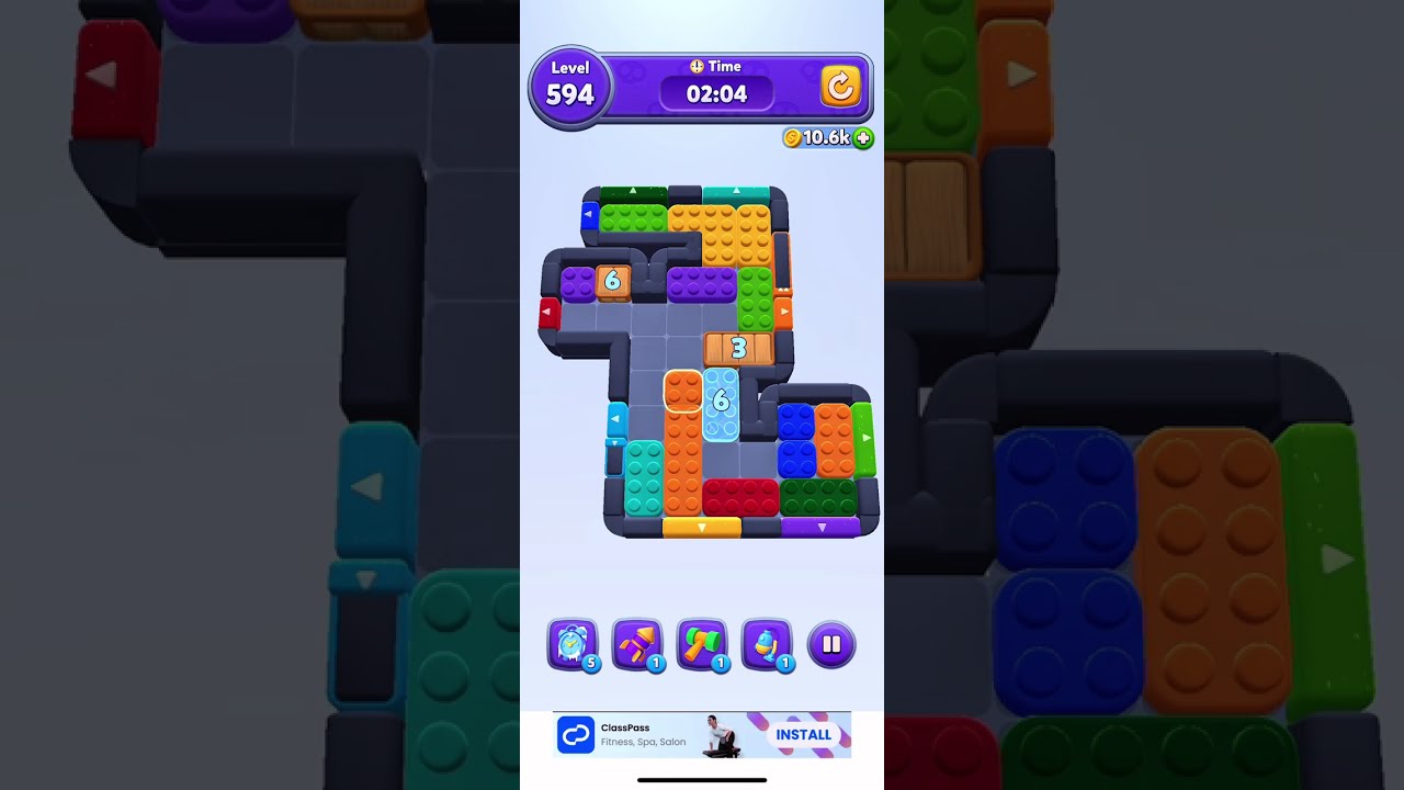 Solve Color Block Jam 594