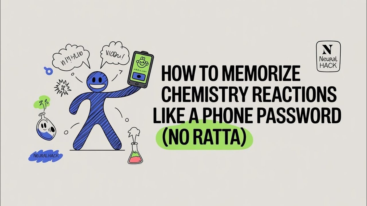 How To Memorize Chemistry Reactions Like A Phone Password (No Ratta) 