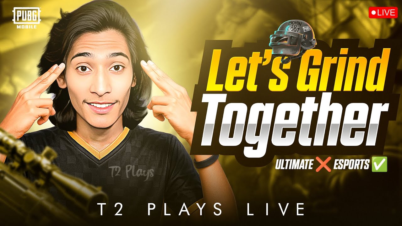 DAILY GRIND & TOURNAMENT MATCHS  | PUBG MOBILE | T2PLAYS