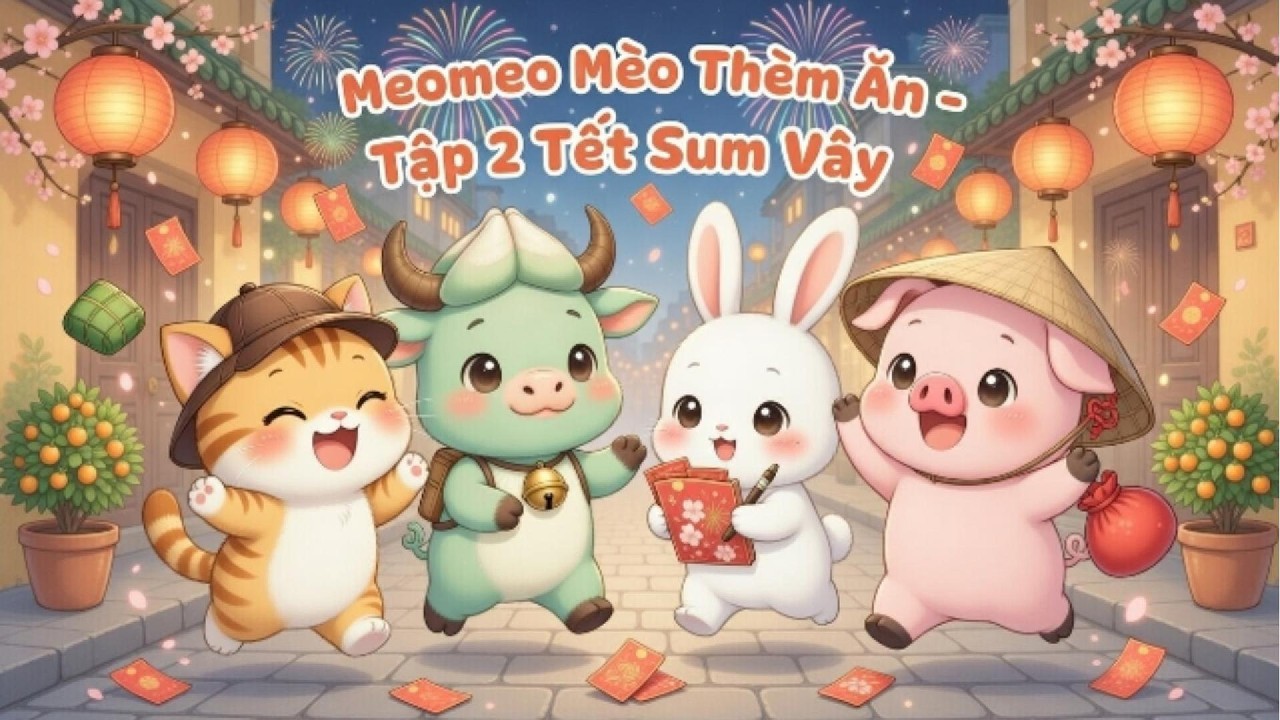 Meomeo Mèo Thèm Ăn - Tập 2 Tết Sum Vầy 過年大團圓開心跳跳 🐱🧧