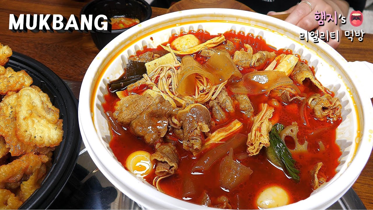 리얼먹방:) 마라탕으로 해장 가능?? ★ ft.꿔바로우ㅣSpicy Malatang & GuobaorouㅣREAL SOUNDㅣASMR MUKBANGㅣ