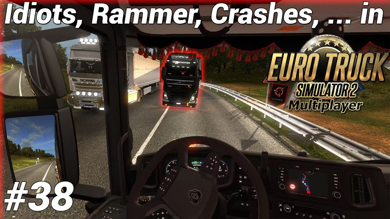 Idiots, Rammer, Crashes, ... in Euro Truck Simulator 2 Multiplayer #38 [Compilation] Nelvo