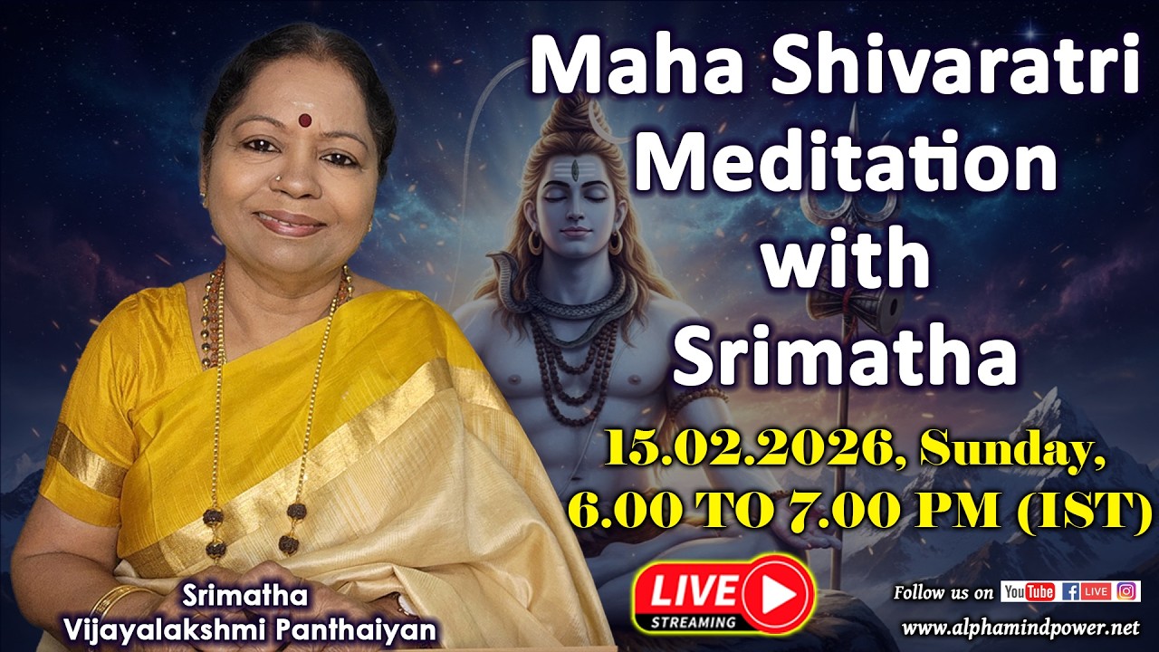 🛑LIVE | ONLINE Maha Shivaratri Meditation with Srimatha | 15.02.2026 | 6.00 to 7.00 pm |  JOIN US!