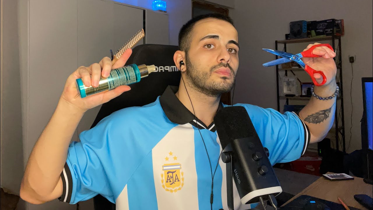 [türkçe asmr] berber rp | saç kesimi ve tarama | biraz da sohbet | 💇💇‍♀️🔹▫️
