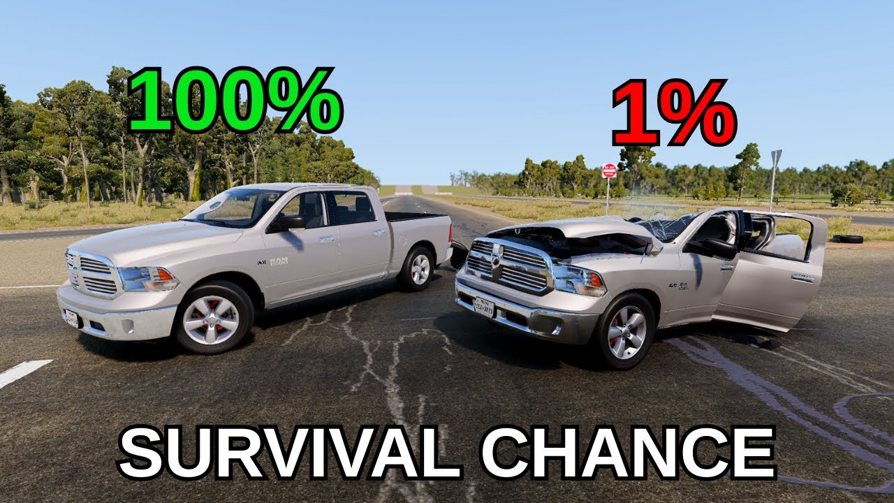 Realistic Survival Chance Crashes #18 | BeamNG.drive