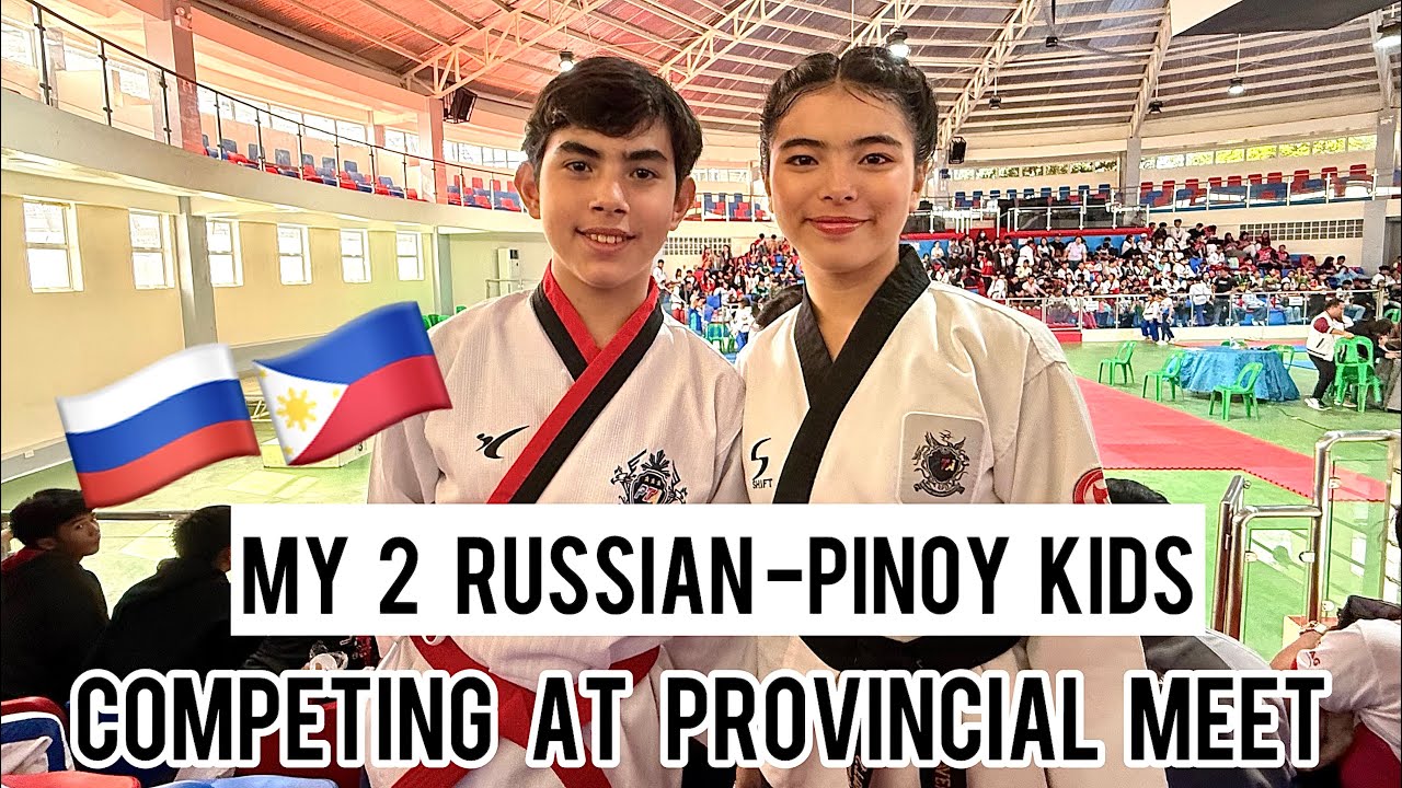 My 2 Russian Filipino Kids Competing at PROVINCIAL MEET