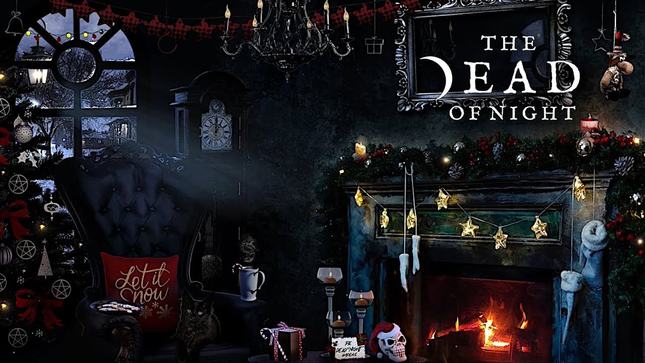 Dark Christmas Ambience 🎅💀❄️🔥 | Cozy Fire & Snow Sounds | Sleep, Focus & Relaxation