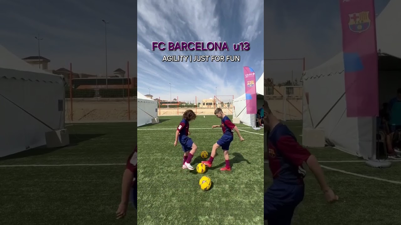 FC Barcelona u13: agility | fun #academy #football #soccer #fcbarcelona #lamasia