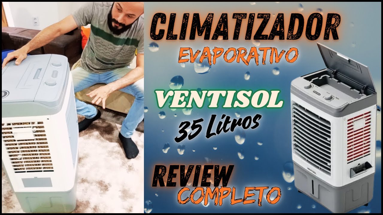 Comprei na SHOPEE um Climatizador Evaporativo Ventisol 35 Litros. Review completo. link na descrição