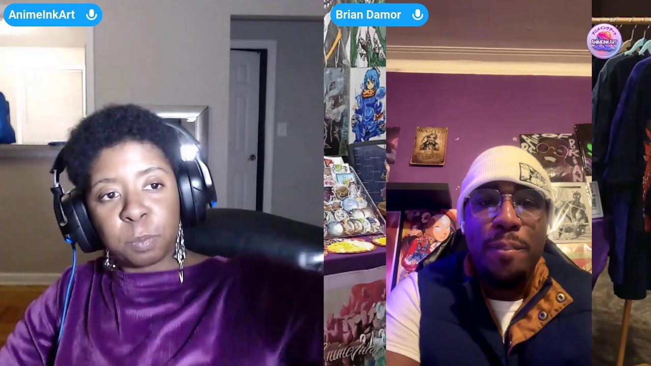 AnimeInkArt  Live Talks with special guest BrainofBrian Comics