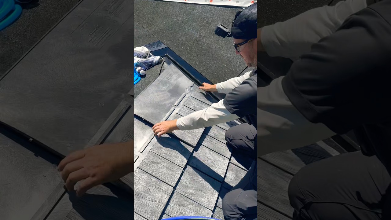 Easy Euroshield install. #fyp #roofr #roofer #roofing #contractor #construction #euroshield #rubber