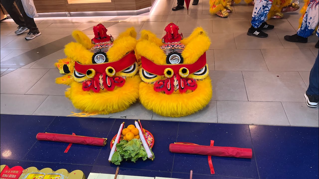 腾阳龙狮体育会 Teng Yang Dragon & Lion Dance Association at Sun Plaza 点睛仪式