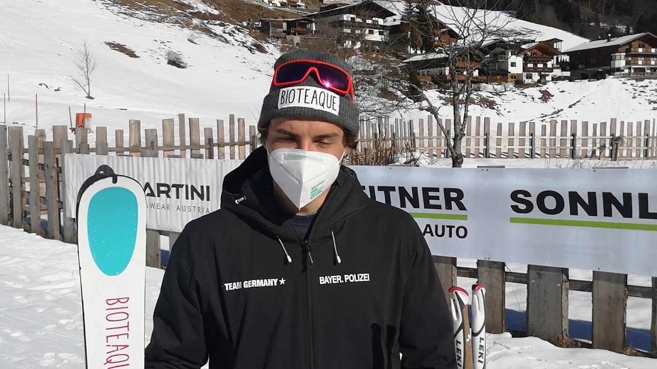 Stefan Knopf nach dem Sprintbewerb Skibergsteigen am 14.2.2021 in Viehhofen