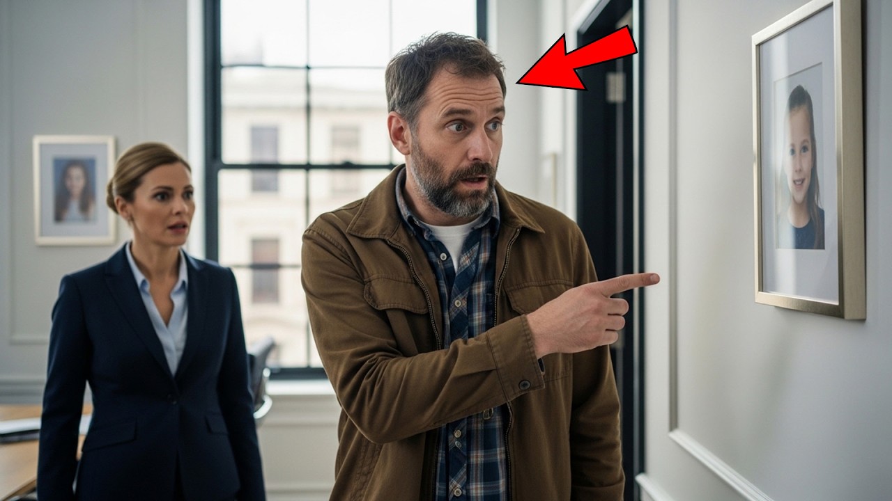 Un père célibataire pauvre demande à la PDG : « Pourquoi la photo de ma fille est sur votre mur ? »