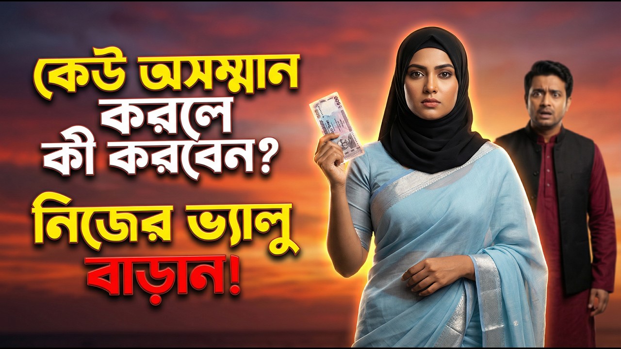 মানুষ তোমাকে অসম্মান করে? এই ৫টি কৌশলে নিজের ভ্যালু বাড়াও।  Handle Disrespect & Increase Your Value