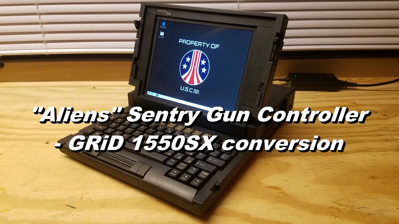 ALIENS Sentry Gun Controller - GRiD 1550SX conversion - Colonial Marine Laptop