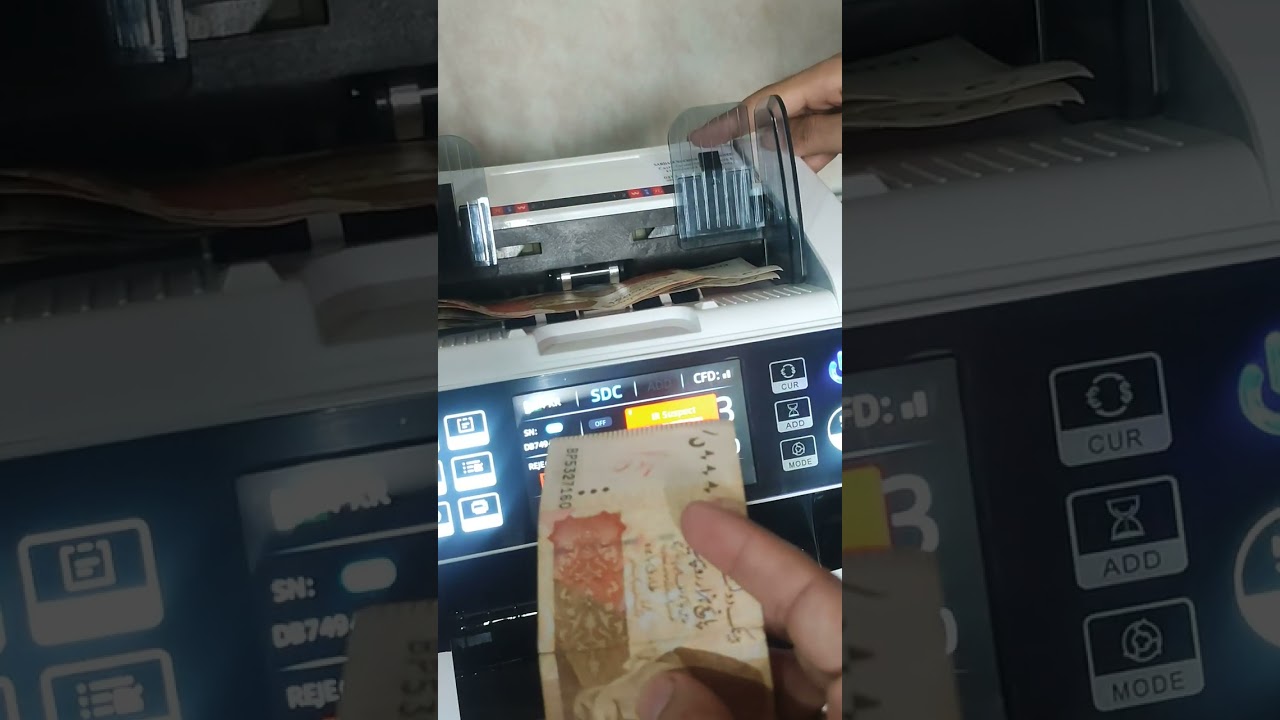 SM-920A touch screen Mix Value Counter 100% Fake note detection 2-CIS Tech