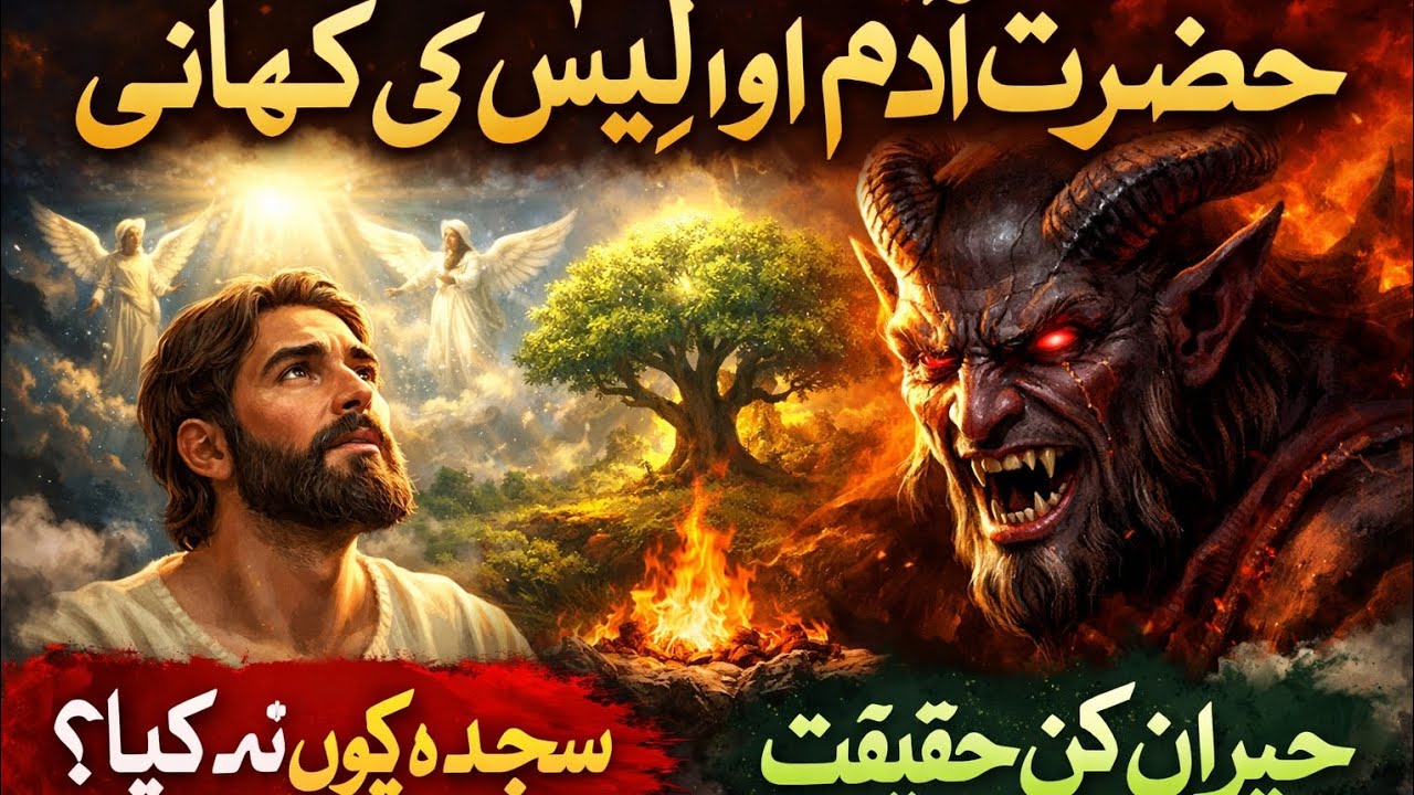 **ابلیس نے حضرت آدمؑ کو سجدہ کیوں نہ کیا؟ | قرآن کی حیران کن سچی کہانی**