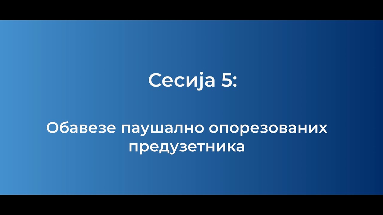 Обавезе паушално опорезованих предузетника