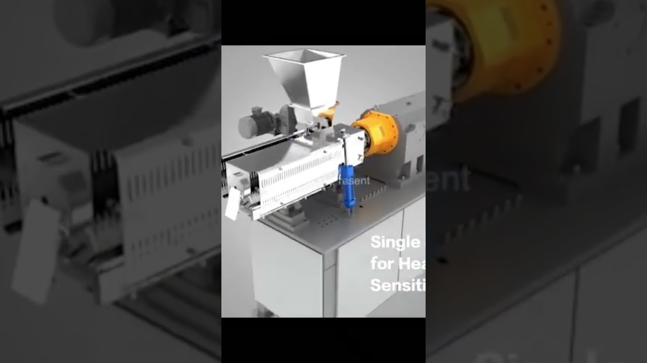 Single screw extruder for powder coating