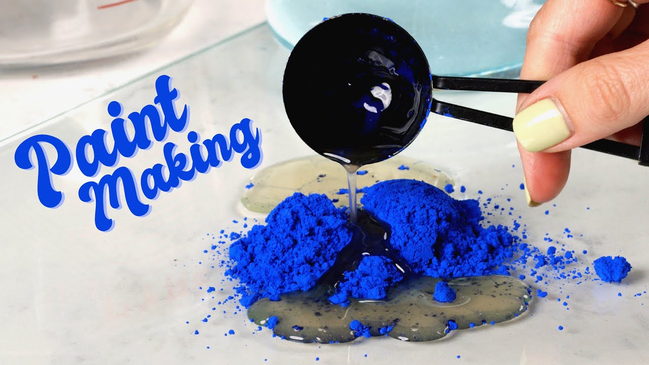 Making my own paints for the first time!