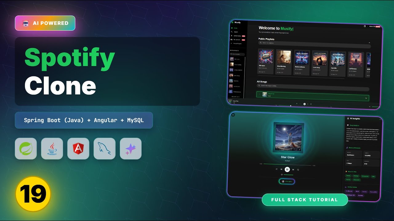 Spotify Clone with Gemini AI — Spring Boot + Angular + MySQL | Part 19: Profile