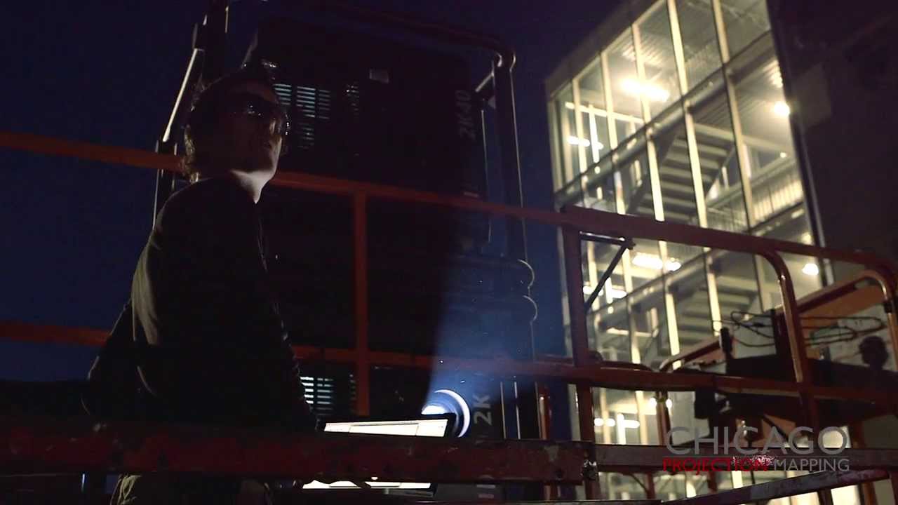 Chicago Projection Mapping - Behind the Scenes - Exterior Architecture