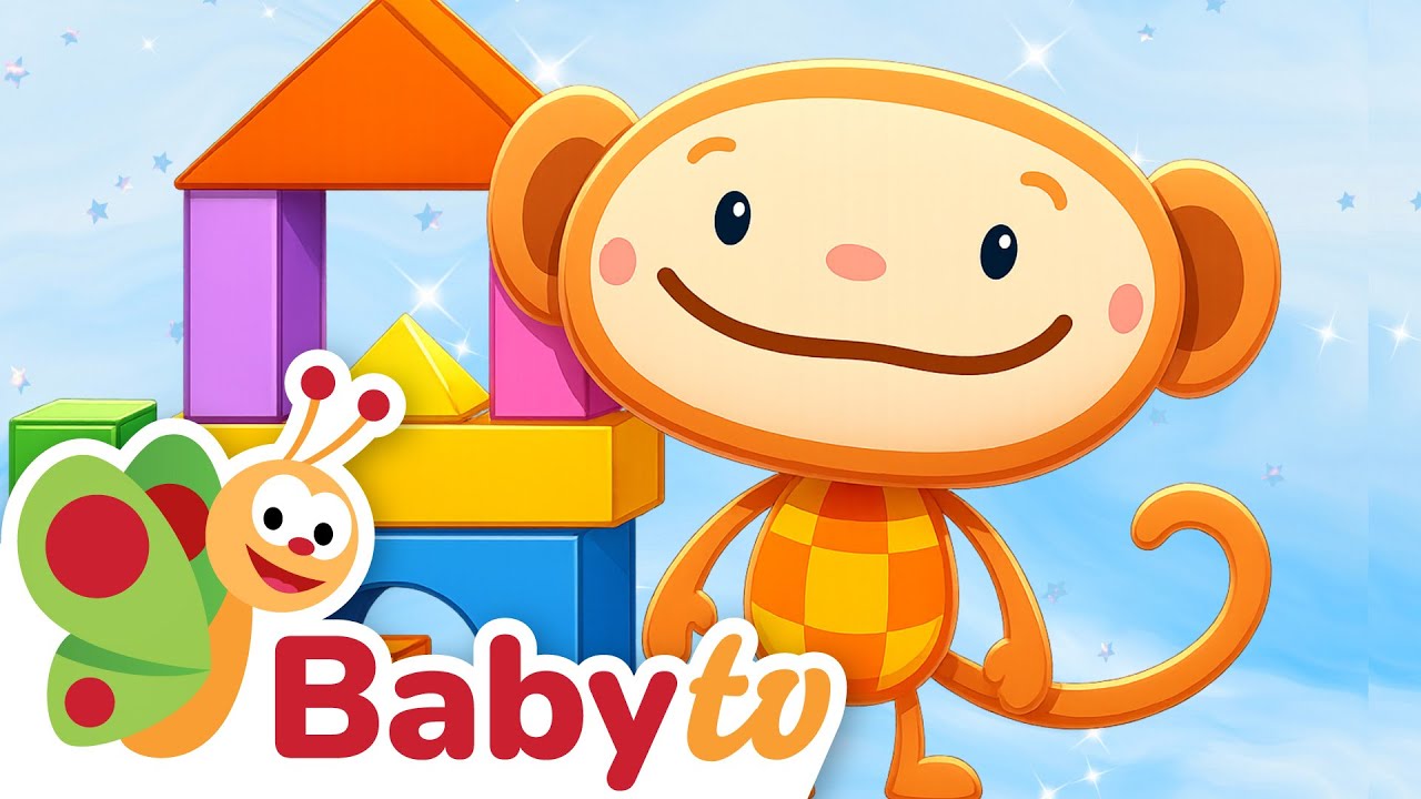 Oliver Kreşi Keşfediyor 🏗️ | Bloklar ve Komik Yüzler | BabyTV