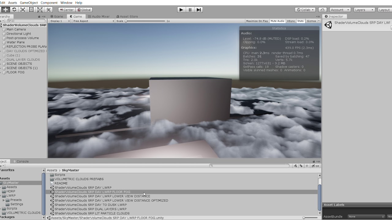 InfiniCLOUD SUBMIT2019.2 LWRP Unity 2019.2.9f1