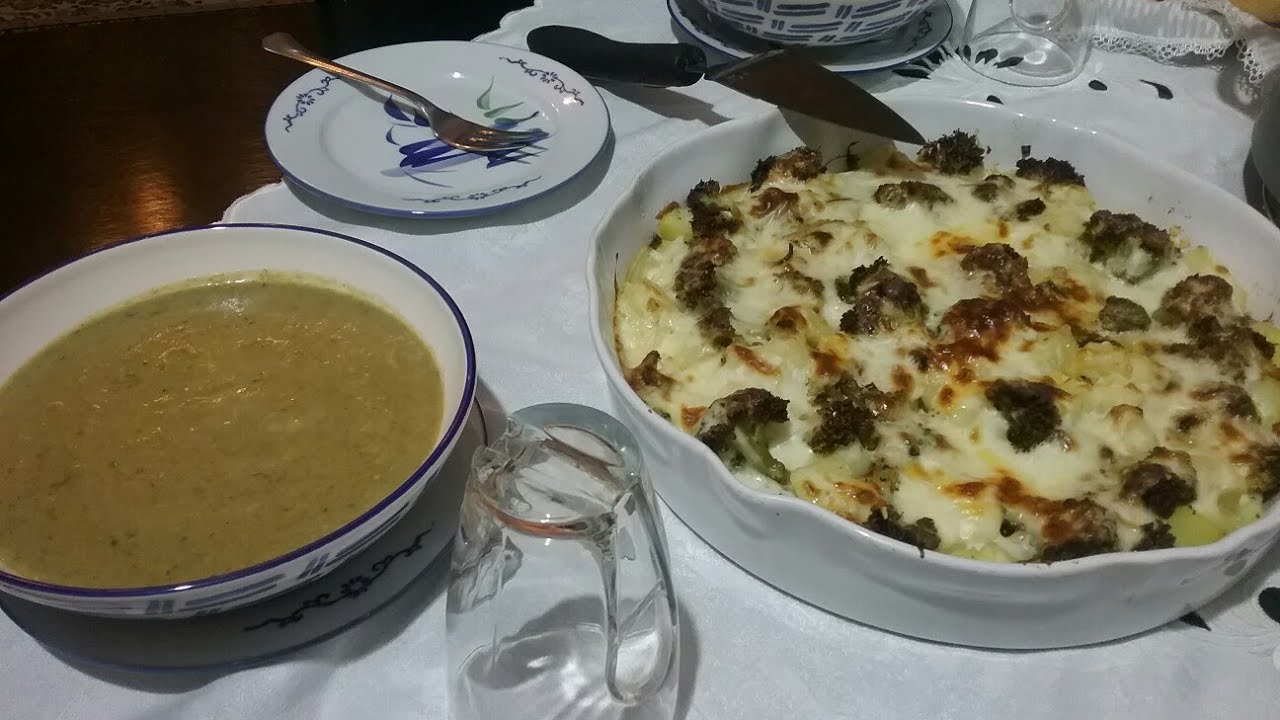شربة البروكلي 🍲وكغتان بالبروكلي🍜 والبطاطا صحيين ولذاذ