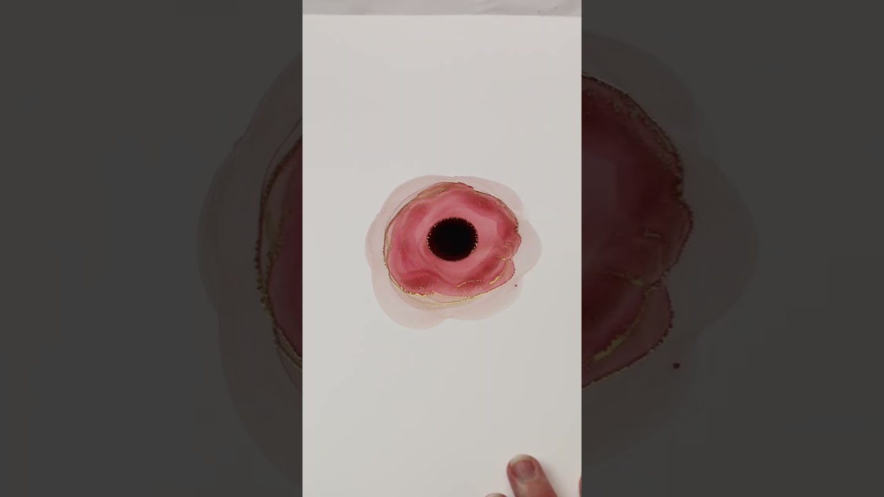The Easiest Way To Create An Alcohol Ink Rose