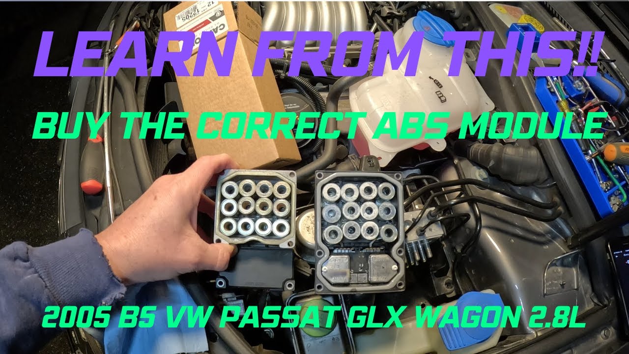 2005 VW Passat B5 2.8L ABS Module Repair