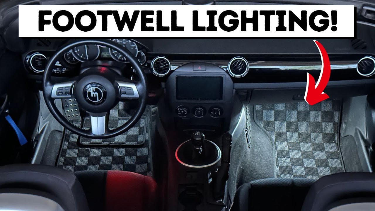 Upgrading my NC Miata interior by installing the Cobalt Footwell Light Kit!
