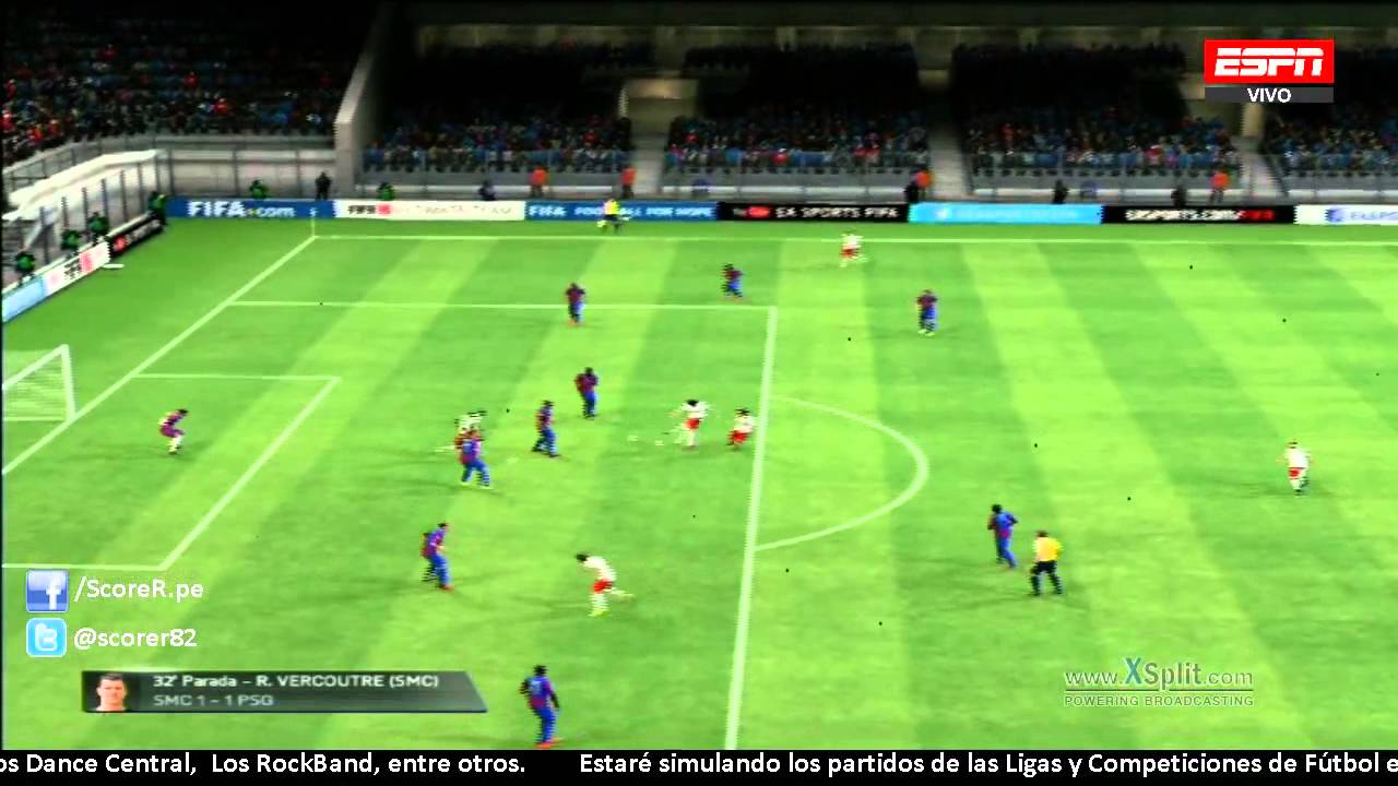 SM Caen vs PSG - Jornada 7 Ligue 1 2014/2015 @ FIFA 15 PS3 HD