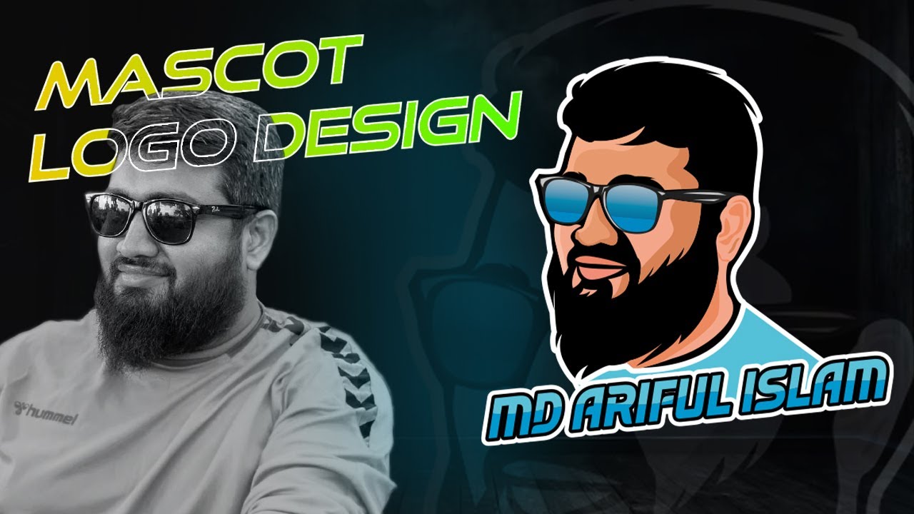 Face Mascot Logo Design Tutorial | How to Make a Professional Face Mascot Logo in Minutes