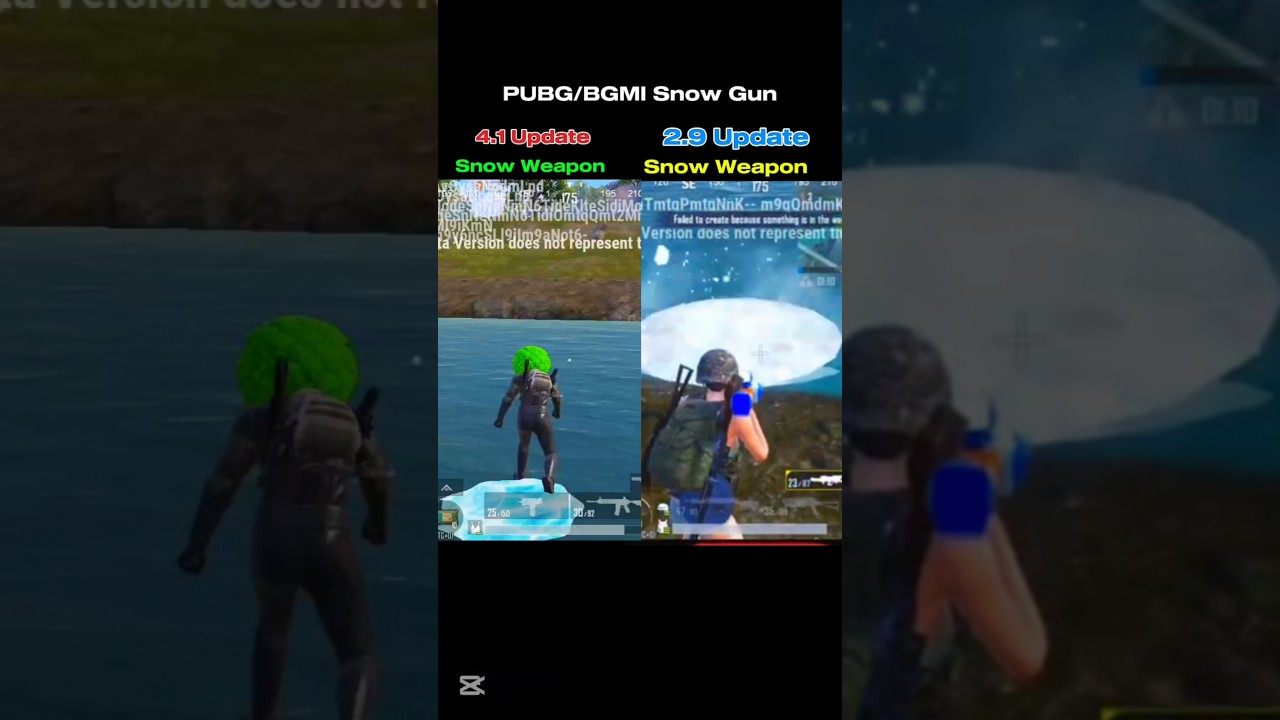 2.9 Update ❌ vs 4.1 Update ✅Snow Weapon❄🥶#pubgmobile #newupdate #newupdatefeatures @PASHTONYT