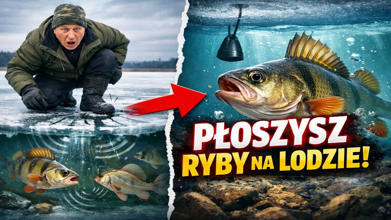 Myślisz, że jesteś cicho na lodzie? BŁĄD. Tak naprawdę PŁOSZYSZ KAŻDĄ RYBĘ.