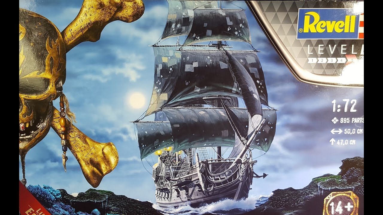 Navire pirate BLACK PEARL par Zvezda/Revell 1/72 (Pirates des Caraïbes)