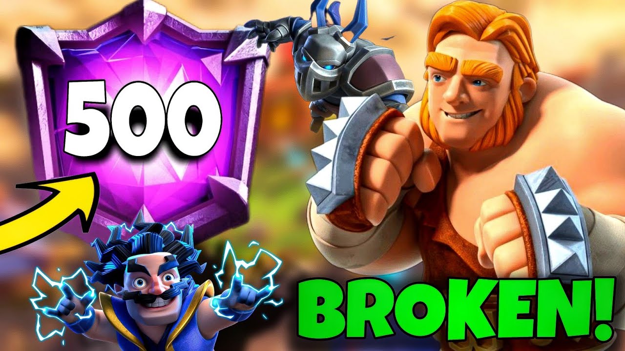 TOP 500 LADDER PUSH WITH GIANT DOUBLE PRINCE - CLASH ROYALE