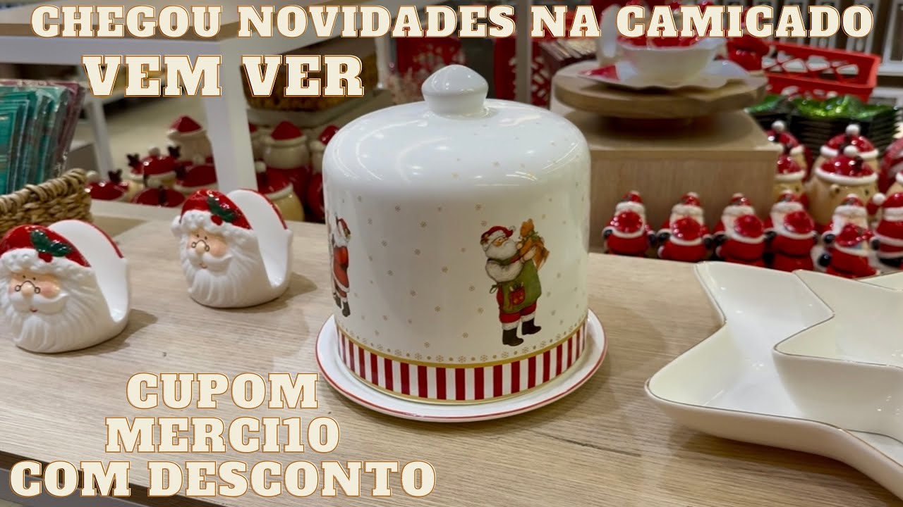 NOVIDADES DE NATAL NA CAMICADO, SUGEST&Atilde;O DE PRESENTES, CART&Atilde;O PRESENTE CAMICADO.
