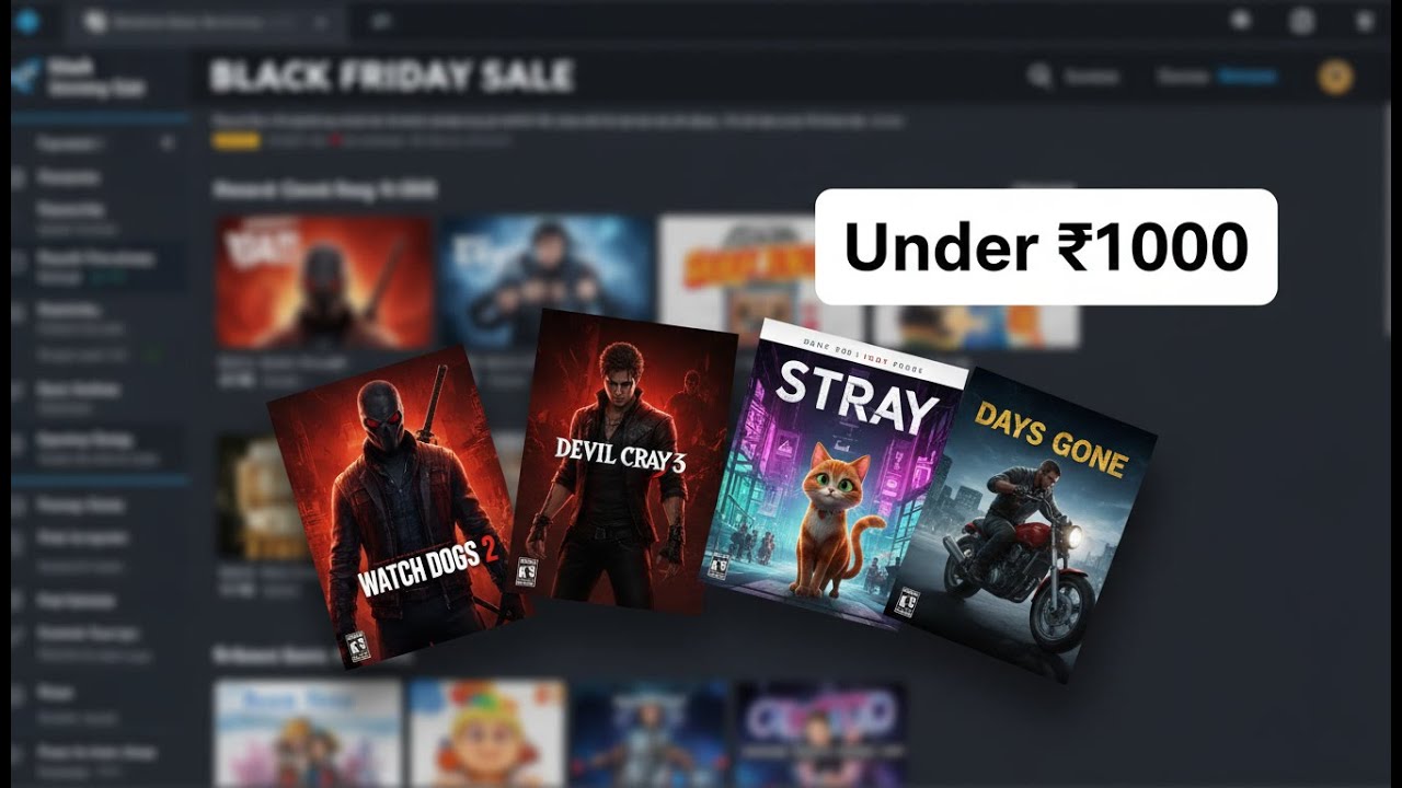 Best Budget Games Under ₹1000 &ndash; Steam Black Friday Sale