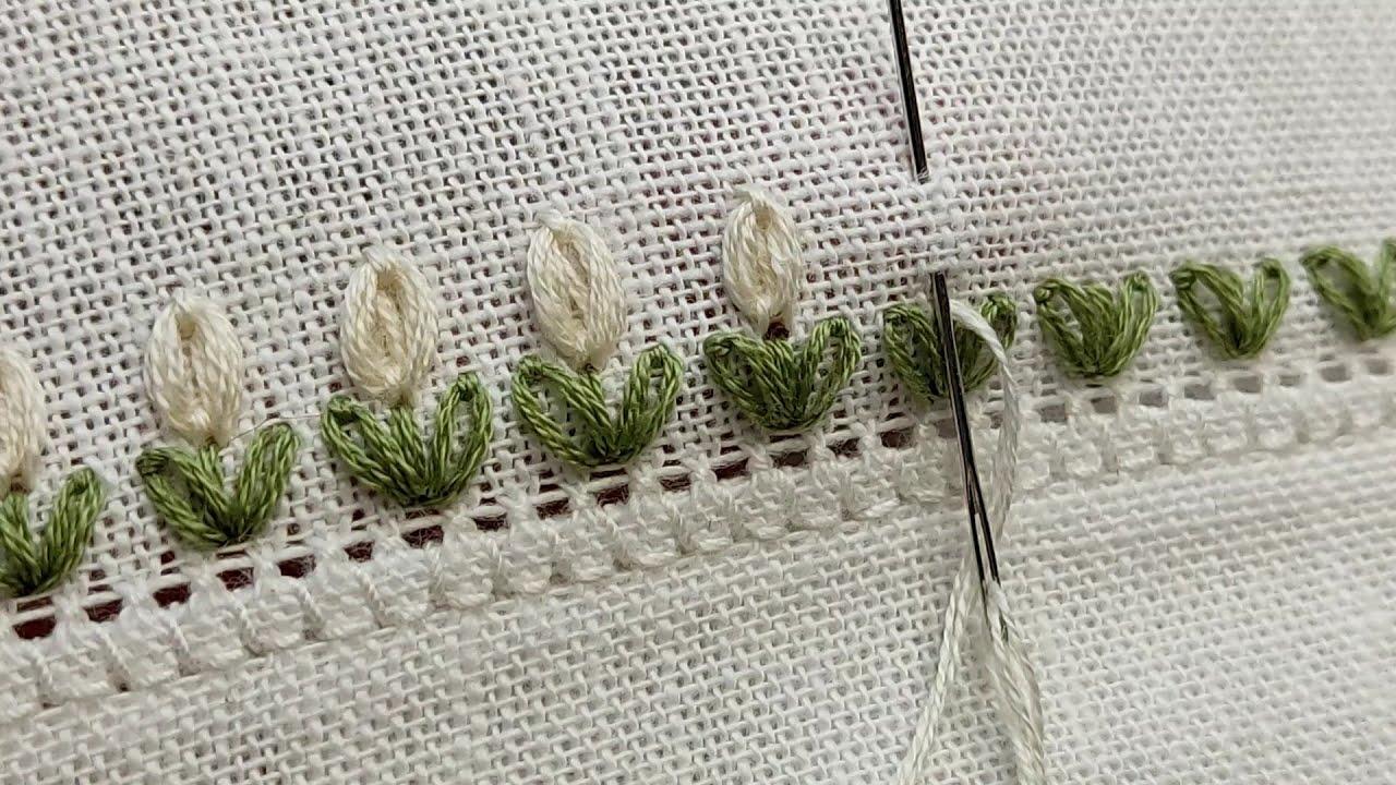 Простий та красивий дизайн Обробки Краю для початківців 💫Beautiful Design|Hand Embroidery