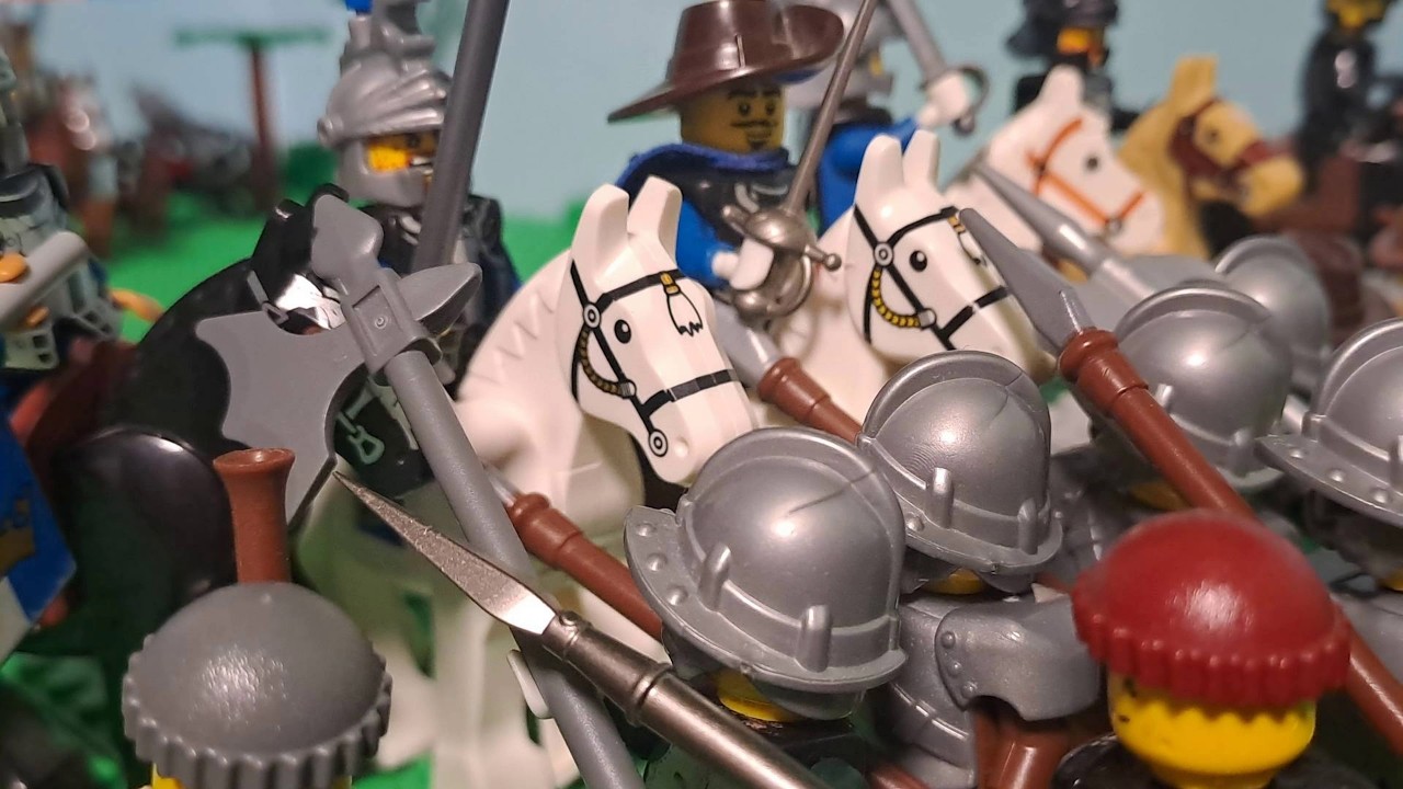 Lego Battle of Naseby (English Civil War) 1645 (Lego Stop Motion Animation) CROMWELL
