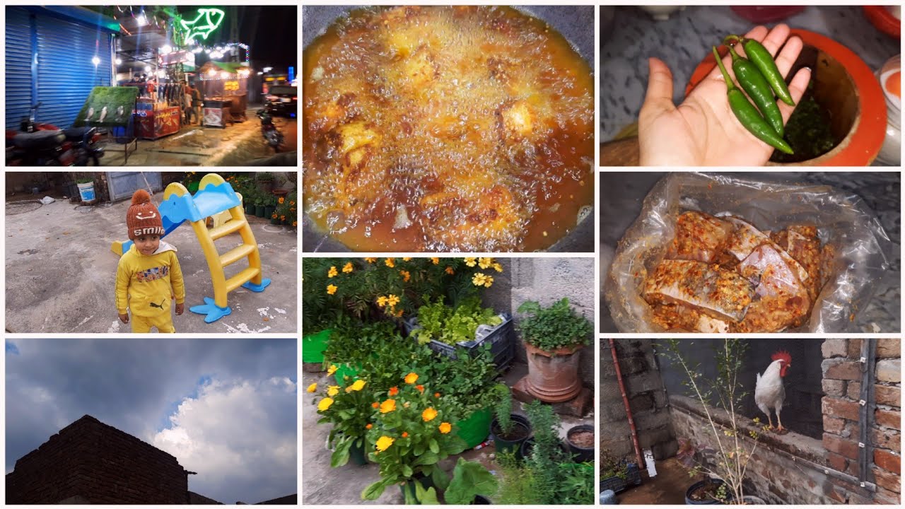 Sardi Mai Fish lene Gey Husband k sath 🥰saba waseem vlog 