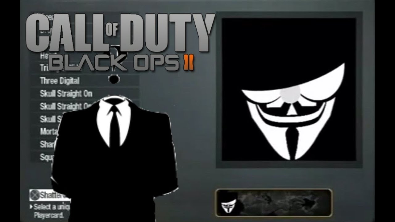 Black Ops Emblem - Anonymous - COD Tutorial