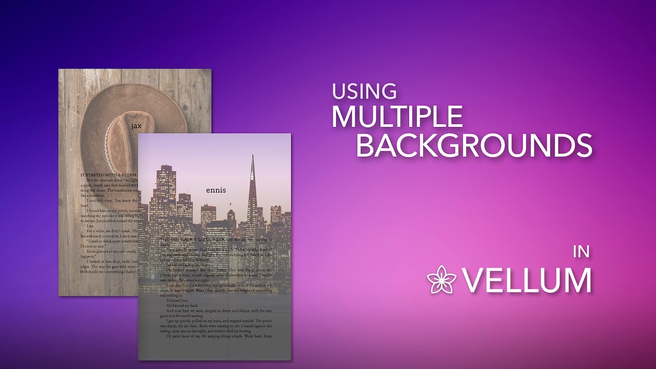 Using Multiple Backgrounds in Vellum
