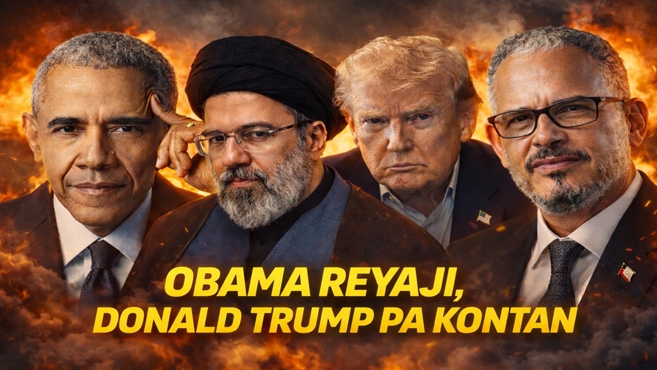 OBAMA ATAKE DONALD TRUMP, TOWO A FACHE, USA DIVIZE SOU LAGE IRAN AN, KEP A DI DIASPORA AP KA VOTE