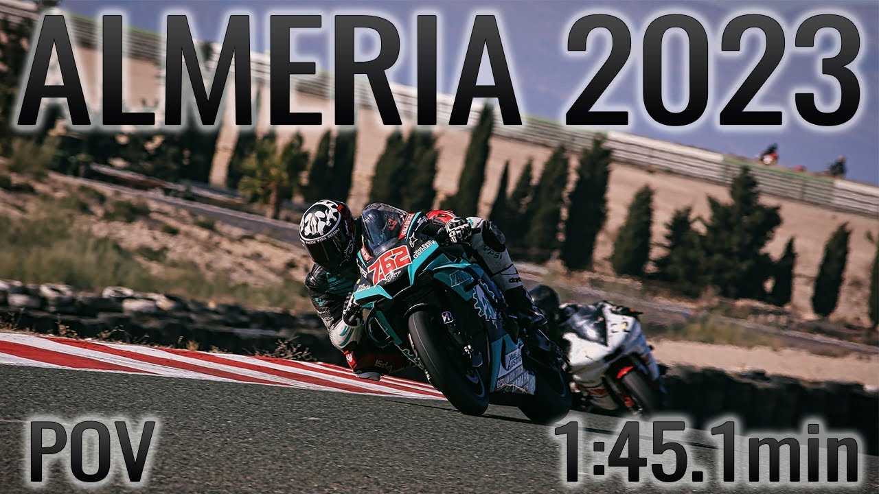 Saisonstart 2023 - Almeria 1:45.1min Yamaha R1