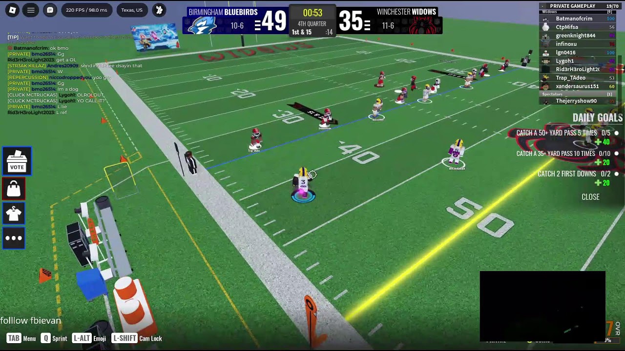 playing UF side league game