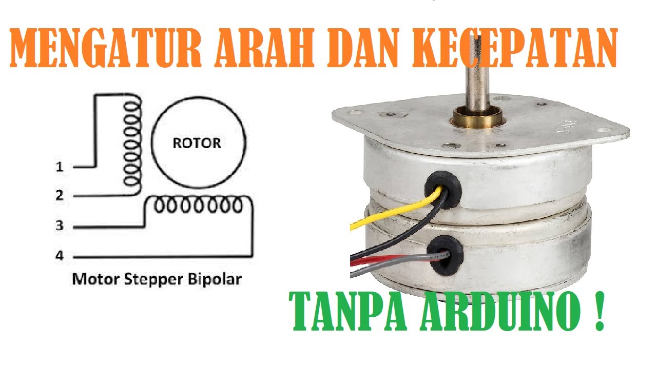 Motor Stepper Bipolar Without Arduino | Simple Project